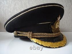 = Soviet (Russian, USSR) Navy High rank Officer Visor Cap marked 1960 =