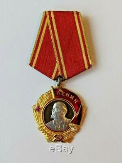 Soviet Russian USSR Order of Lenin with document