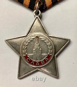 Soviet Russian USSR Researched Order of Glory 3rd Class