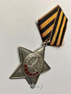 Soviet Russian USSR Researched Order of Glory 3rd Class