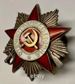 Soviet Russian USSR Researched Order of Patriotic War 2nd Class Type 2