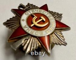 Soviet Russian USSR Researched Order of Patriotic War 2nd Class Type 2