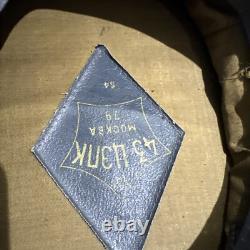 Soviet Russian USSR Vintage General Visor Cap w Raspberry Piping 1960