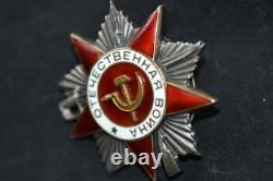 Soviet Russian Ussr Patriotic War Award Badge Order Medal Pin 2 Class 510099