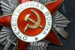 Soviet Russian Ussr Patriotic War Award Badge Order Medal Pin 2 Class 510099