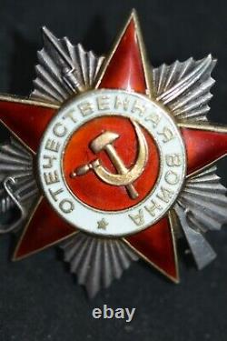 Soviet Russian Ussr Patriotic War Award Badge Order Medal Pin 2 Class 765368