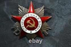 Soviet Russian Ussr Patriotic War Concave Badge Order Medal 2 Class 295169