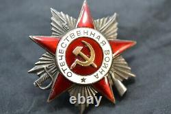 Soviet Russian Ussr Patriotic War Concave Badge Order Medal 2 Class 295169