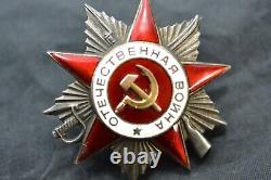 Soviet Russian Ussr Patriotic War Concave Badge Order Medal 2 Class 295169