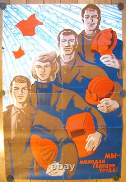 Soviet Russian Vintage Poster 1960 Very Rare, 100% Original