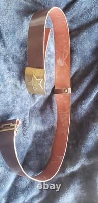 Soviet Russian WW2 Enlisted Soldier Belt Medals Flask Cap Personal Effects LOT