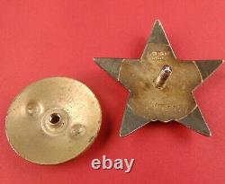 Soviet Russian WW2 Order of Red Star #2135551 RARE MZPP Type Silver Medal ORIGNL