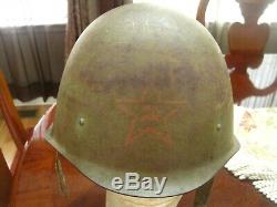 Soviet Russian WW2 Original M40 Helmet-Dated 1941