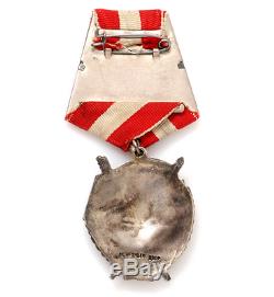 Soviet Russian WWII Order Of The Red Banner 2nd Award RARE! Low Serial 9288