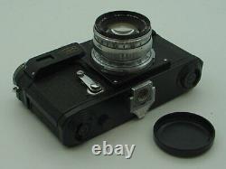 Soviet Russian copy of Contax IIa Zeiss Ikon BLACK camera with Sonnar lens Exc