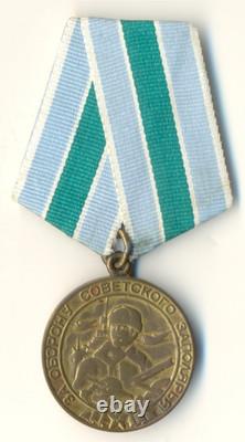 Soviet Russian star order red Medal Badge Courage Defense Polar Region (1189)