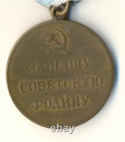 Soviet Russian star order red Medal Badge Courage Defense Polar Region (1189)