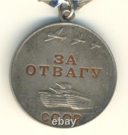 Soviet Russian star order red Medal Courage Bravery Military Combat (2330)