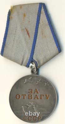 Soviet Russian star order red Medal Courage Bravery Military Combat (2330)