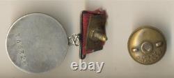 Soviet Russian star order red Medal Courage Bravery banner Document SCOUT (1759)