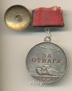 Soviet Russian star order red Medal Courage Bravery banner Document SCOUT (1759)