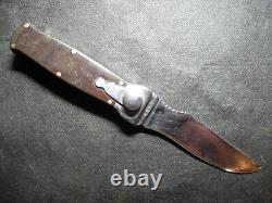 Soviet USSR Russian MOOIR Hunting Knife with removable blade Vintage