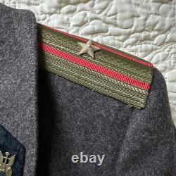 Soviet USSR Russian Military Infantry Officer Shinel Overcoat 36x44 Inch Wool