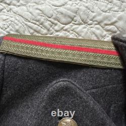 Soviet USSR Russian Military Infantry Officer Shinel Overcoat 36x44 Inch Wool