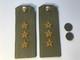 Soviet Ussr Russian Shoulder Straps For 3 Stars General With Buttons