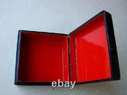 Soviet USSR lacquer box painting Grand Theater trolleybus car 1951y
