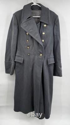 Soviet Union Russian Military Army Overcoat Shinel Greatcoat Vintage 1980's S-M