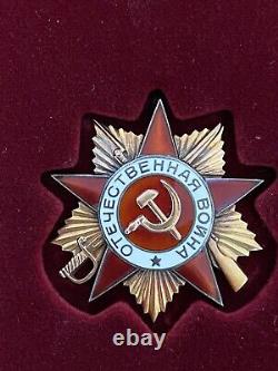 Soviet Ussr Russian Order Of Patriotic War Of The First Degree, Gold, Ww2 1944