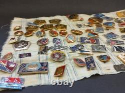 Soviet Vintag Space Badges 75 pcs, Space Program USSR, Collectible Russian Cosmos