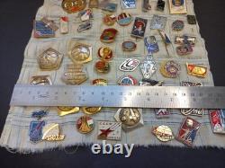 Soviet Vintag Space Badges 75 pcs, Space Program USSR, Collectible Russian Cosmos