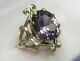Soviet Vintage Alexandrite Russian Ring Sterling Silver 875 Jewelry Ussr Size 9