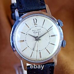 Soviet Wristwatch POLJOT Alarm Signal Vintage Russian USSR Mechanical Mens Watch