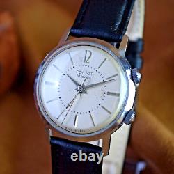 Soviet Wristwatch POLJOT Alarm Signal Vintage Russian USSR Mechanical Mens Watch