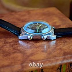 Soviet Wristwatch POLJOT Alarm Signal Vintage Russian USSR Mechanical Watch