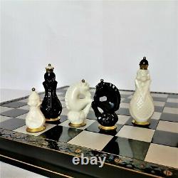 Soviet chess set Russian Vintage carbolite brass USSR antique chessman