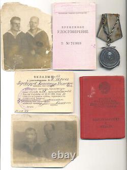 Soviet russian Documented Medal of Ushakov #10588