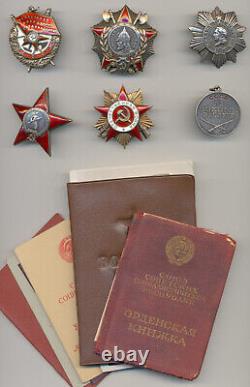 Soviet russian USSR Complete Documented group of Voloshenko V. G. With Kutuzov 3rd