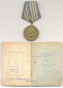 Soviet russian USSR Documented Medal of Nakhimov #1287