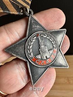 Soviet russian USSR Order of Glory 3rd Class s/n 758229