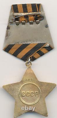Soviet russian USSR WWII Order of Glory 1st CLass #283