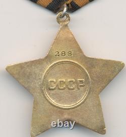 Soviet russian USSR WWII Order of Glory 1st CLass #283