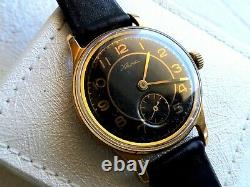 Soviet russian Vostok Kama watch, rare goldplated case, 1950's