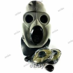 Soviet russian gas mask PBF grey rubber. EO 19 gas mask + filters set