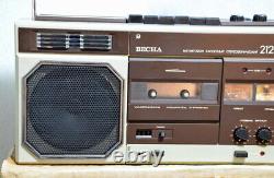 Soviet tape recorder VESNA 212 4s USSR Russian CCCP Factory complete set + BOX