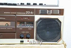 Soviet tape recorder VESNA 212 4s USSR Russian CCCP Factory complete set + BOX