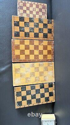 Soviet vintage wooden chess USSR Russian Wood Board chess clock mega lot rare